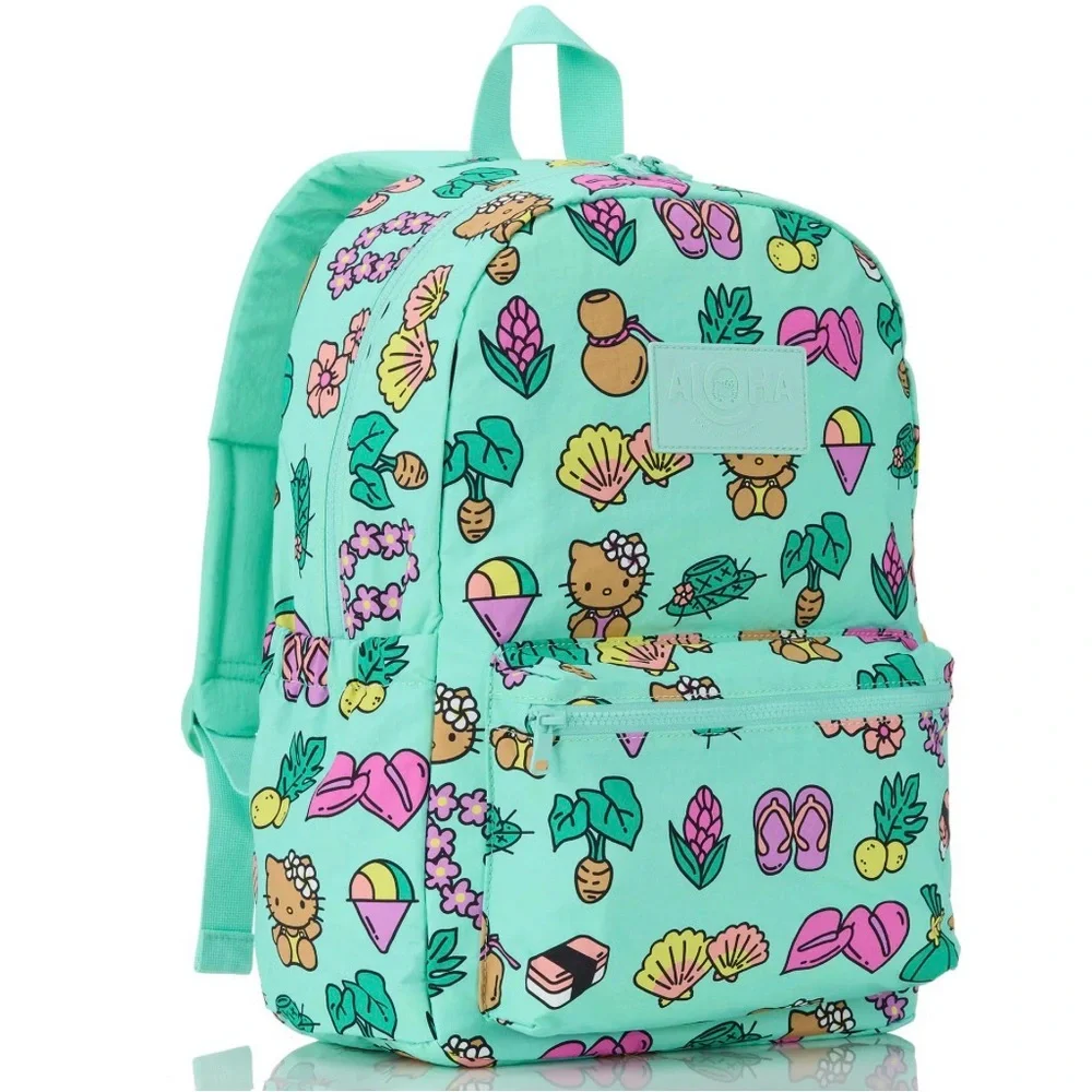 ALOHA Collection Tan Hello Kitty Icon Splash Backpack NEW HAWAII EXCLUSIVE